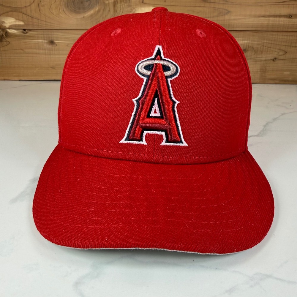 New Era 9FIFTY Los Angeles Angels Snapback Hat Red MLB Baseball Cap OSFM